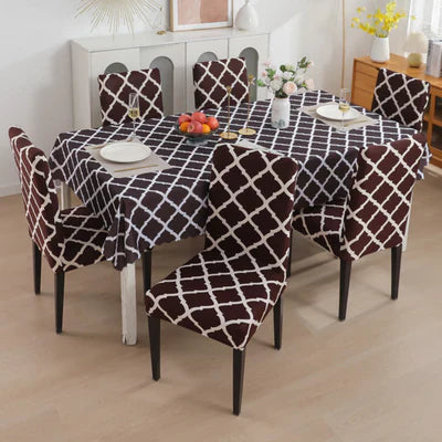 Diamond Brown Chair & Table Cover