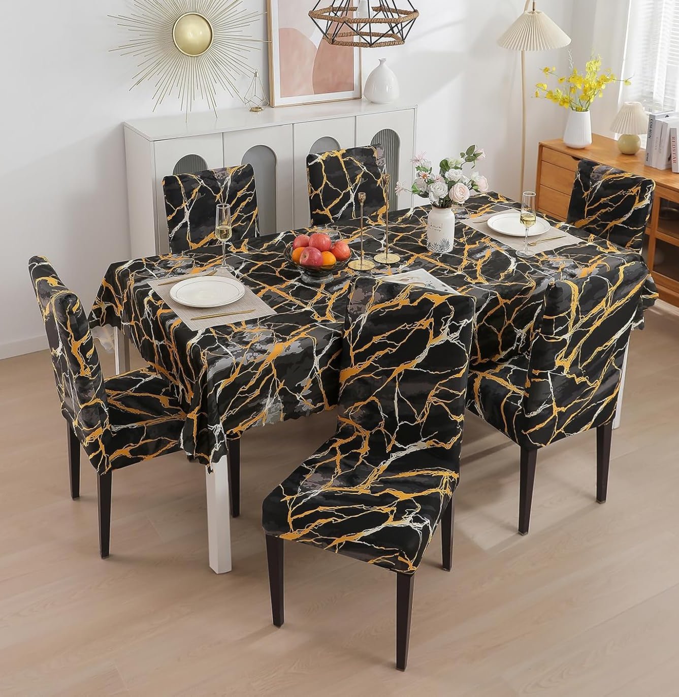 Dark Sunrise Chair & Table Cover