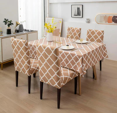 Diamond Beige Chair & Table Cover