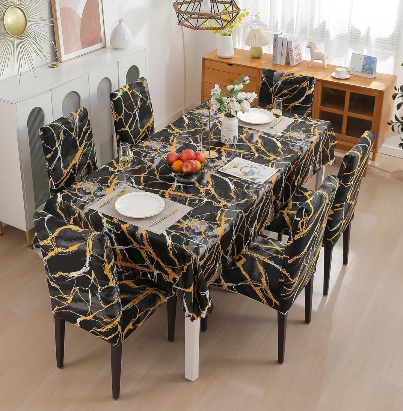Dark Sunrise Chair & Table Cover