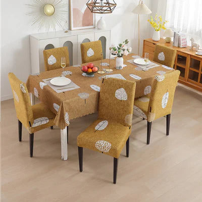 Mustard Leaf Chair & Table Cover