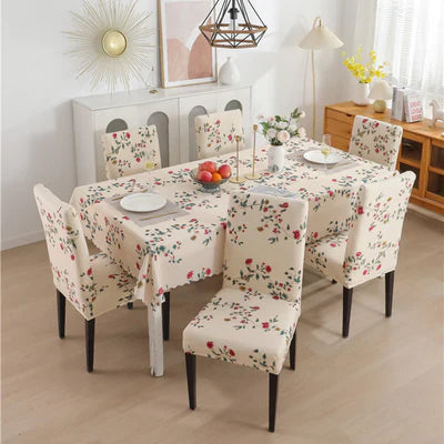 Modish Beige Chair & Table Cover